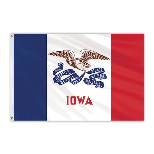 Iowa Outdoor Poly Max Flag 5'x8'